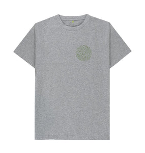 Athletic Grey Men's T-shirt Fritton Lake Chest Logo (Green)