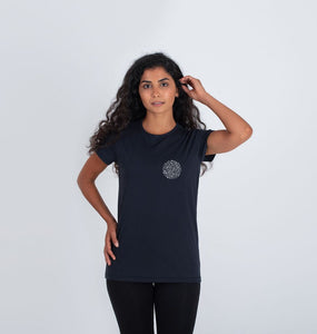Women's T-shirt Fritton Lake Chest Logo (White)