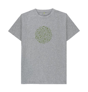 Athletic Grey Men's T-shirt Fritton Lake Logo (Green)