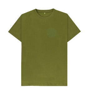 Moss Green Men's T-shirt Fritton Lake Chest Logo (Green)