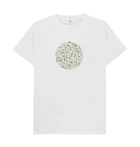 White Men's T-shirt Fritton Lake Logo (Green)
